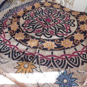 100% Cotton Ethnic Print Spread/ Single Bed/ Tablecloth
